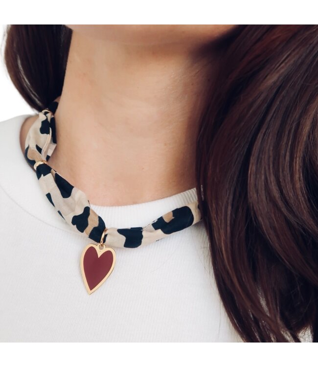 Twilly necklace | Leopard