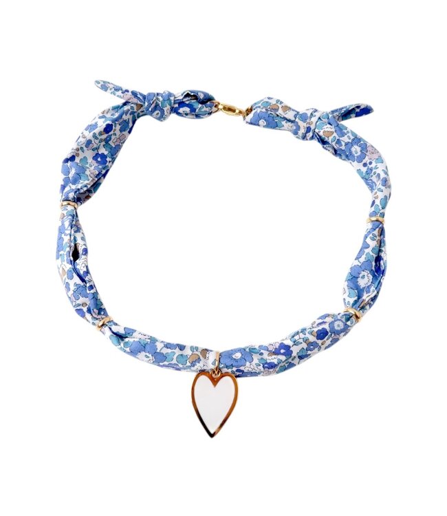Twilly necklace | Blue bouquet