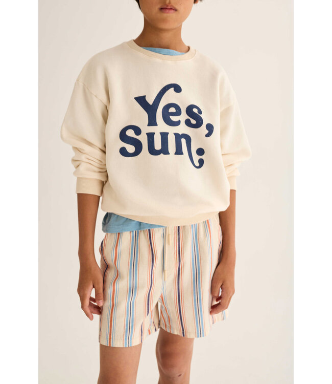 striped cotton bermuda shorts