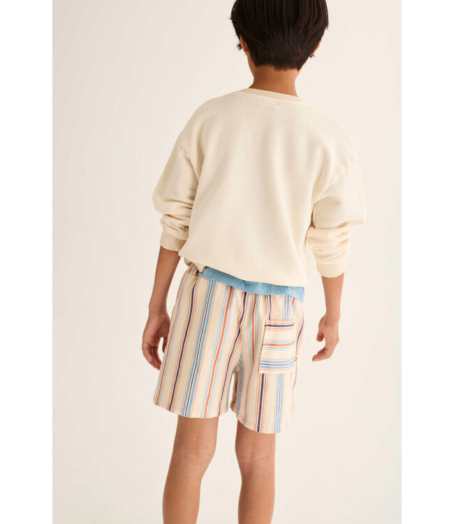 striped cotton bermuda shorts