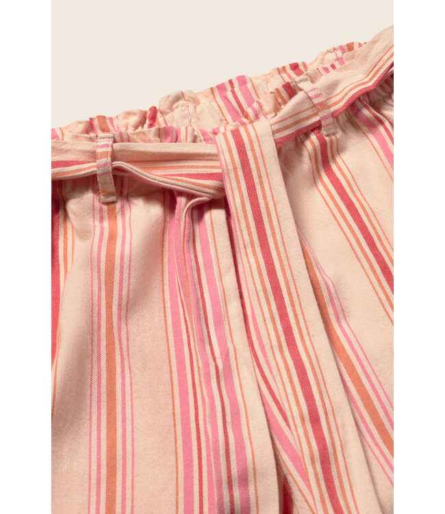 striped cotton pants