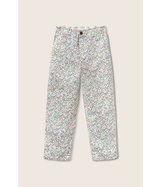 Cozmo floral twill cotton pants