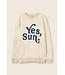 cotton fleece print sweatshirt