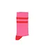 socks pink w/ red stripes