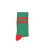 socks green w/ red stripes