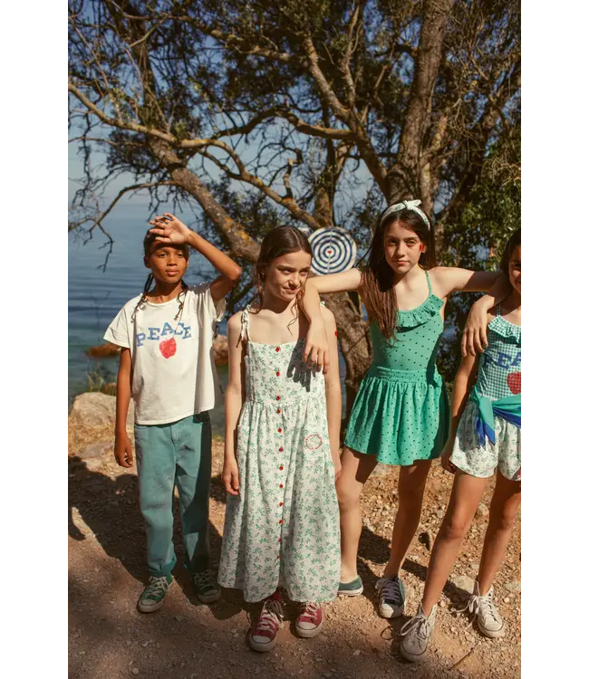 unisex trousers washed green