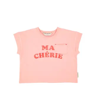 Piupiuchick T-shirt light pink w/ ma cherie