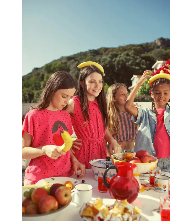 Sleeveless top pink w/ amour