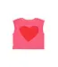 Sleeveless top pink w/ amour