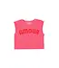 Sleeveless top pink w/ amour