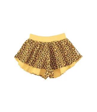 Piupiuchick Shorts mustard animal print