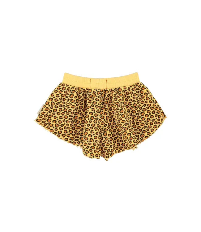 Shorts mustard animal print
