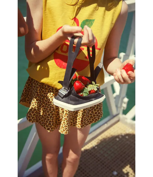 Shorts mustard animal print