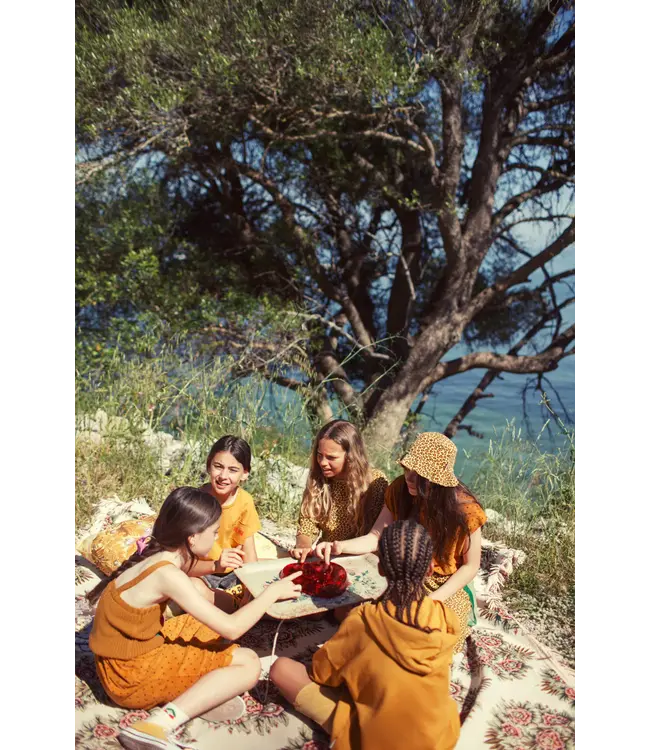 dress mustard animal print