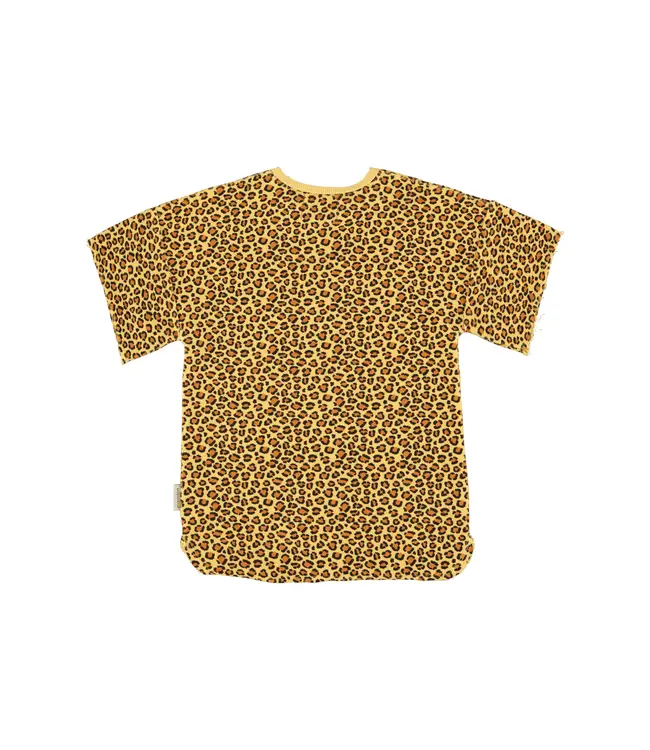 dress mustard animal print