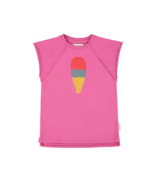 Piupiuchick Dress ice cream fuchsia