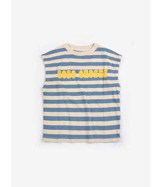 Bobo Choses Modern striped sleeveless T-shirt