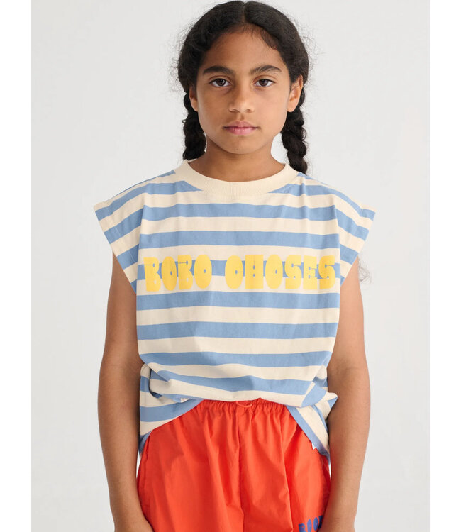 Choses Modern striped sleeveless T-shirt