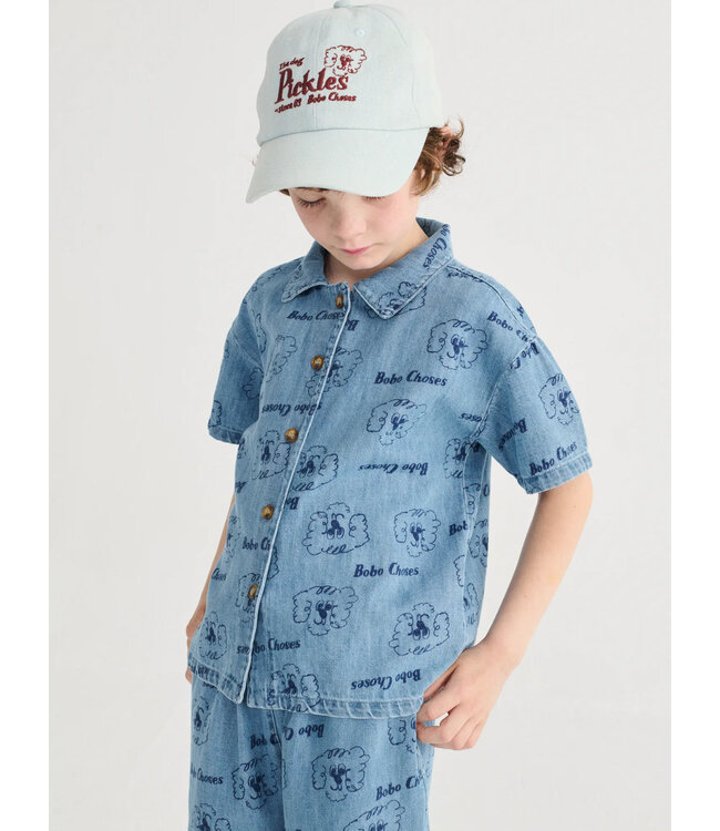 Choses Pickle The Dog all over denim shirt