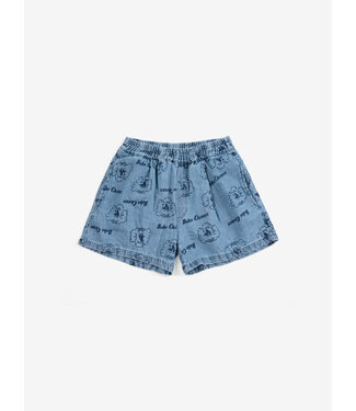Bobo Choses Pickles The Dog all over denim short