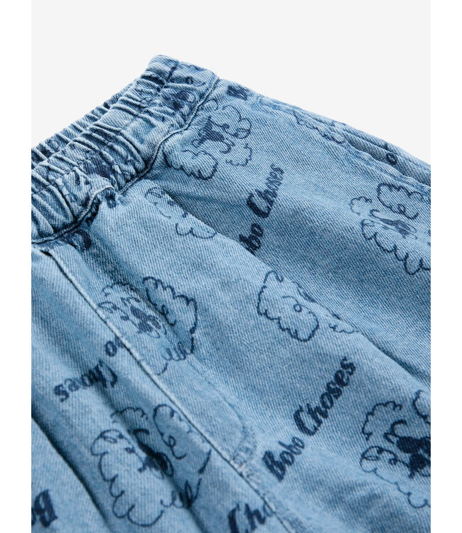Choses Pickles The Dog all over denim short