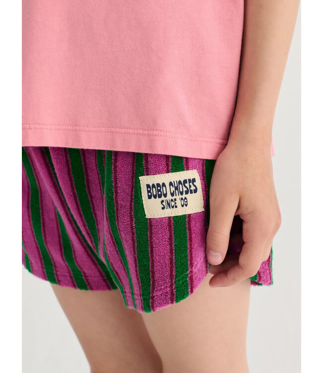 Choses Striped terry cloth shorts