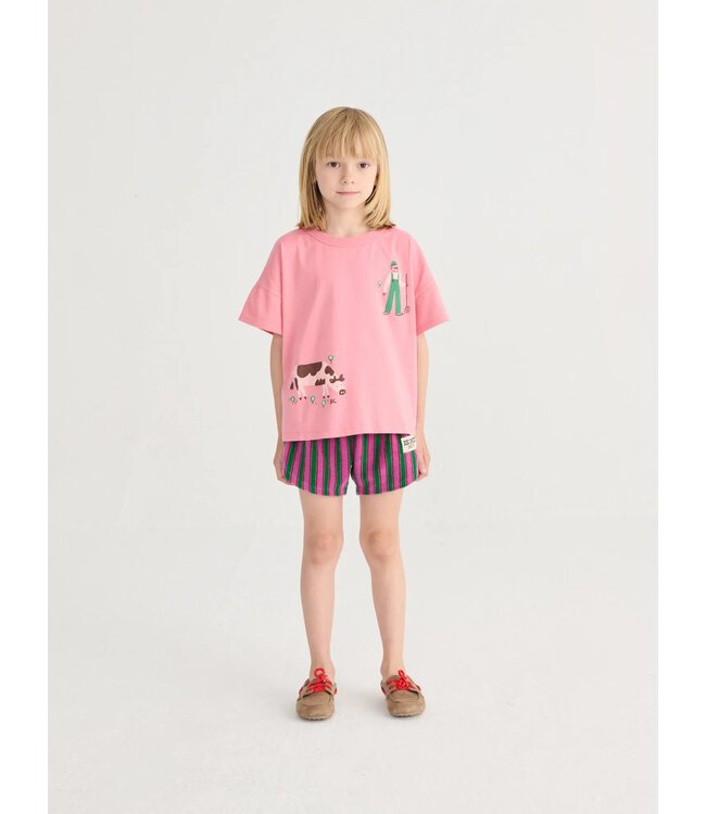 Choses Striped terry cloth shorts