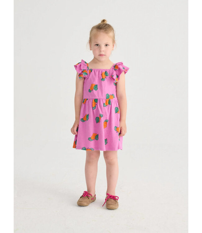 Choses Tangerine all over ruffled dress