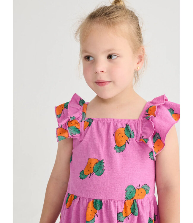 Choses Tangerine all over ruffled dress