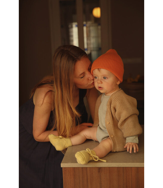 Booties Light Yellow 0-9