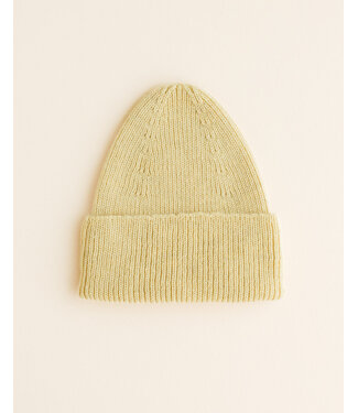 hvid Beanie Fonzie Light Yellow