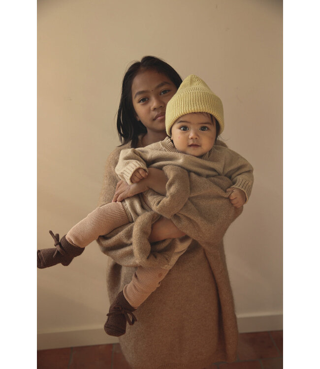 Beanie Fonzie Light Yellow