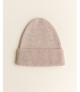 hvid Beanie Fonzie Sand