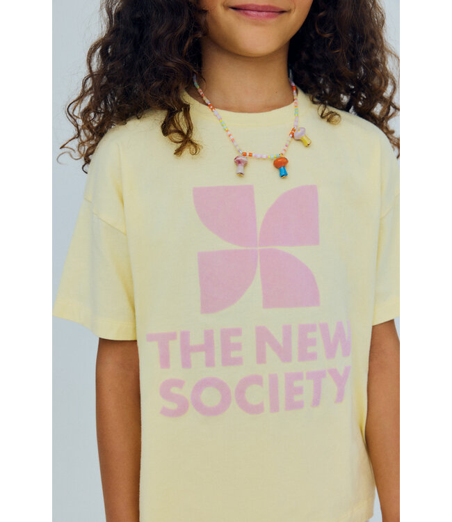 TNS Logo t-shirt soft lemon