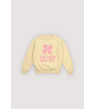 The new society TNS logo sweatshirt soft lemon