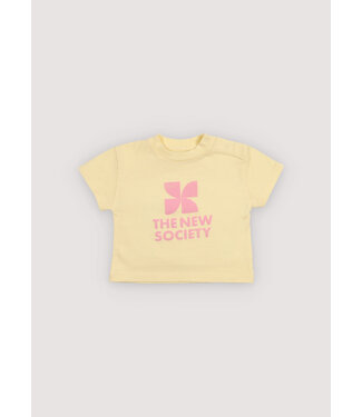 The new society TNS Logo t-shirt soft lemon
