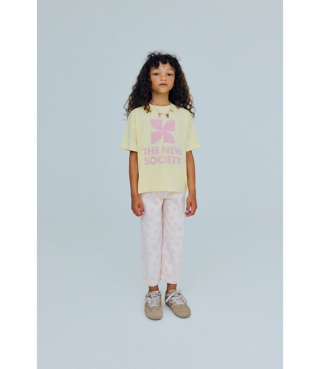 TNS Logo t-shirt soft lemon