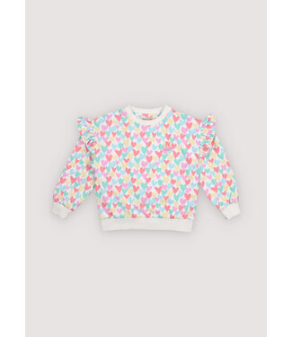 The new society Anis Sweatershirt heart print