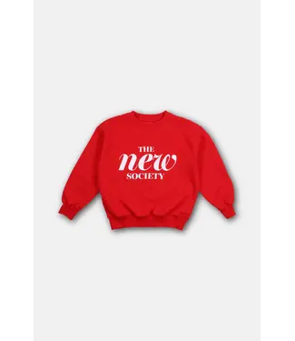 The new society Maca sweatshirt tullip red