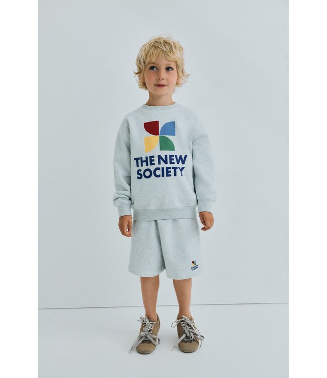 TNS Logo short Light grey melange