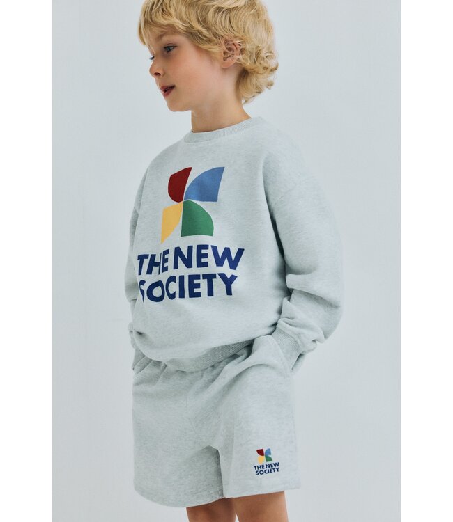 TNS Logo short Light grey melange