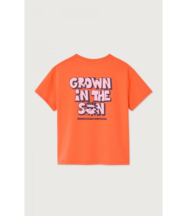 t-shirt Fizvalley MANDARINE VINTAGE