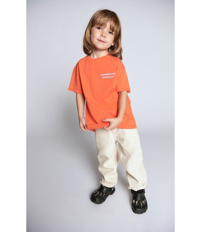 t-shirt Fizvalley MANDARINE VINTAGE