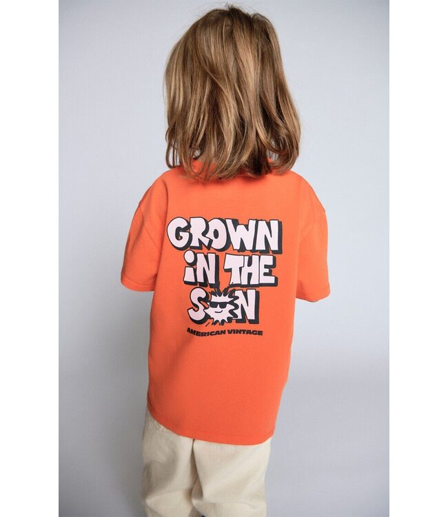 t-shirt Fizvalley MANDARINE VINTAGE