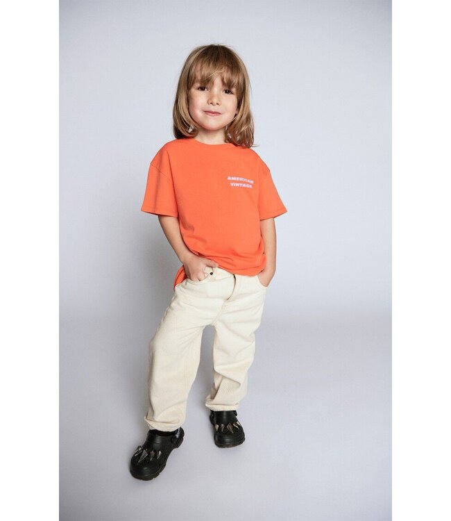 t-shirt Fizvalley MANDARINE VINTAGE