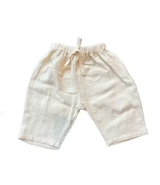 Pequeno Tocon Baby pants muslin natural
