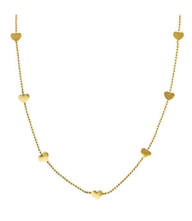 Necklace | Stainless steel hearts