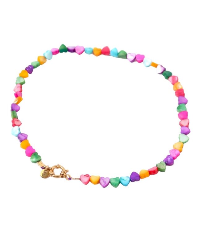 Necklace | Necklace seashelly Big hearts