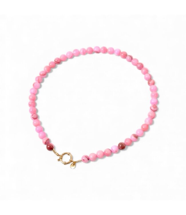 Necklace | Necklace pink beads