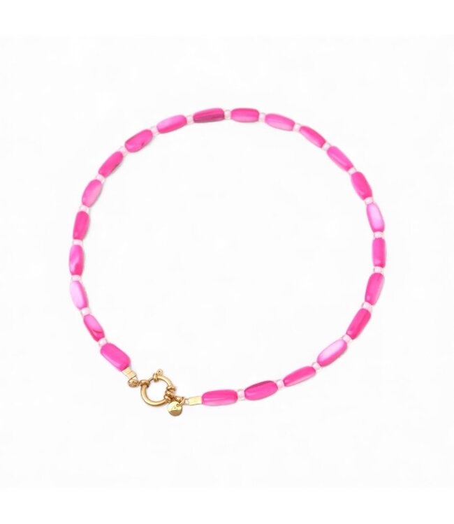 Necklace | Shell fuchsia